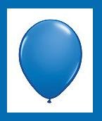 Blue Latex Balloons - party supplies decorations 12ct