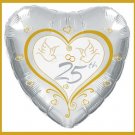 25th Anniversary Party Balloon - supplies decorations