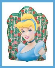 Cinderella Rose party balloon Disney birthday supplies