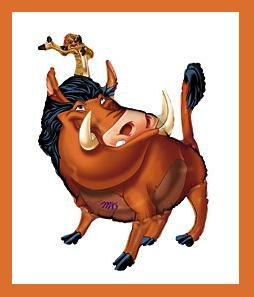 Lion King Party Balloon - Timon & Pumbaa - decorations