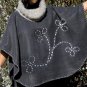 Gifts For Mom $30..$50_Handmade_Gray_Pancho_Cape_Fleece