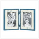 36664 Blue Double Photo Frame