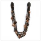 12123 Leopard Tribal Shell Necklace