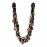 12123 Leopard Tribal Shell Necklace