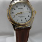 Gruen Mens Quartz Wrist Watch w/ Handsome Leather Band