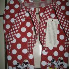 MINNIE MOUSE SANDALS SZ SMALL NWT RED WHITE DOT