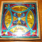 NEW PIER ONE MULTI COLOR STAIN GLASS ENAMEL COASTERS