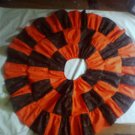 Custom Halloween Colors Twirl Skirt  Orange and Black Print