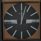 Carl Jorgen-Denmark Black Silver Contemporary Wall Clock
