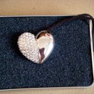 Sliver & Diamond Heart Thumb Drive