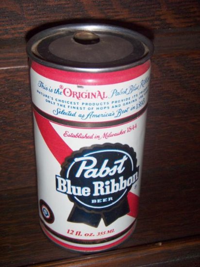 The Original Pabst Blue Ribbon Lighter Holder 2 Faced Straight Steel ...