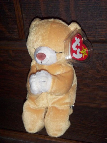 Hope Praying Bear 1999 Ty Beanie Baby mwmt Tag Protector Retired 5th