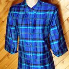 Chico's Design Silk 3/4 SL Jacket/Top 0 S 4/6 CHICOS