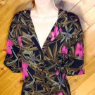 Chico's Tropical SS Summer Top 3 L 14/16 CHICOS