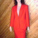 Pendleton Red Blazer Skirt Wool Suit 12
