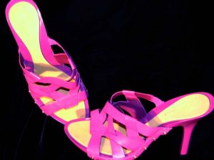 Nine West Purple Leather Strappy Sandal Slip Shoe 7.5B