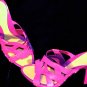 Nine West Purple Leather Strappy Sandal Slip Shoe 7.5B