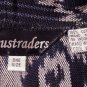 Lotus Trader Blue Black White Duster Jacket OSFA NWOT