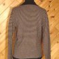 Laura Ashley Black Taupe Knit Wool Button Front Top M
