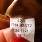 Stafford Mens Brn Tweed 3 Btn Wool Blazer 42R +Silk Tie