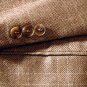 Stafford Mens Brn Tweed 3 Btn Wool Blazer 42R +Silk Tie