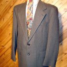 Fairfax Mens Wool Taupe Blazer Sportcoat 42R Silk Tie