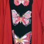 Lotustraders Butterfly Blouse Tunic Top OSFA NWT