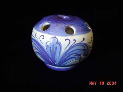 Made in Italy Artsy Blue/White Toothbrush Holder