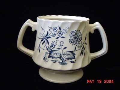 Blue Fjord Old Staffordshire Bowl/ Flower Holder