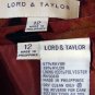 Lord Taylor Multi Earthtone Floral Skirt Suit Outfit 12