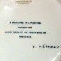 Haviland Limoges Hetreau Xmas 1970 Plate Partridge Tree