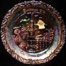 Fenton Carnival Glass Xmas 1974 Nation's Church Plate
