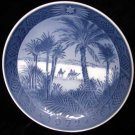 Royal Copenhagen Denmark 1972 Xmas Plate In the Desert