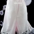 Pink Nylon Pettipants Lace Half Slip Waist 25-45" XXL