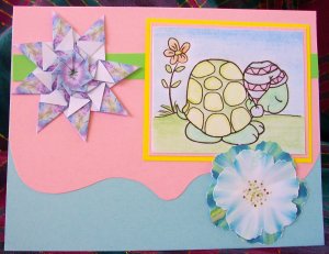 Sleepy turtle card