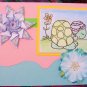 Sleepy turtle card