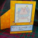 Magical fairy cat card