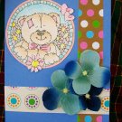 Teddy bear blank note card