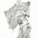 Art Greeting Cards - "Ferocious Love"