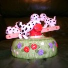 Dalmation Puppies Musical Figurine by The San Francisco Music Box Company 1996