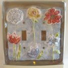2 switch decorative flower switchplate
