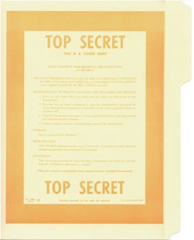 Government Top Secret Special File Folders New