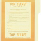 Government Top Secret File Folders - NEW