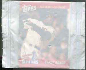 2002 Cracker Jack Prize Toy Barry Bonds in Wrapper
