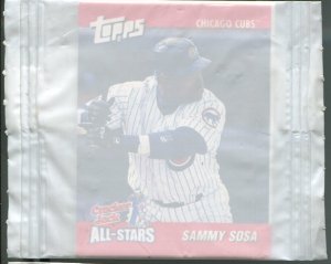 2002 Cracker Jack Prize Toy Sammy Sosa in Wrapper
