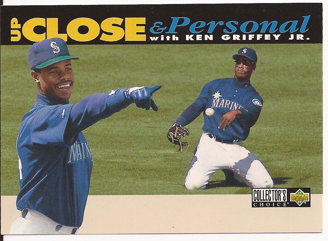 1994 Collector's Choice Up Close and Personal Ken Griffey Jr. White Border Variation/Error RARE!