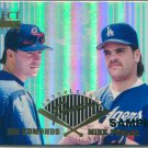 1996 Select Certified Inter-League Preview SAMPLE #4 Mike Piazza & Jim Edmonds