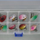 Free Shipping 8 pcs Lure Spinner With Box