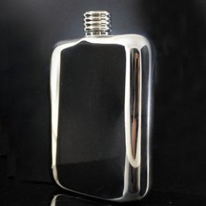 Free Shipping--Classical designed stainless steel hip flask  6 oz