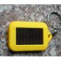 Free Shipping--6 pcs/lot rechargable solar mini LED flash light key chain light with solar panel